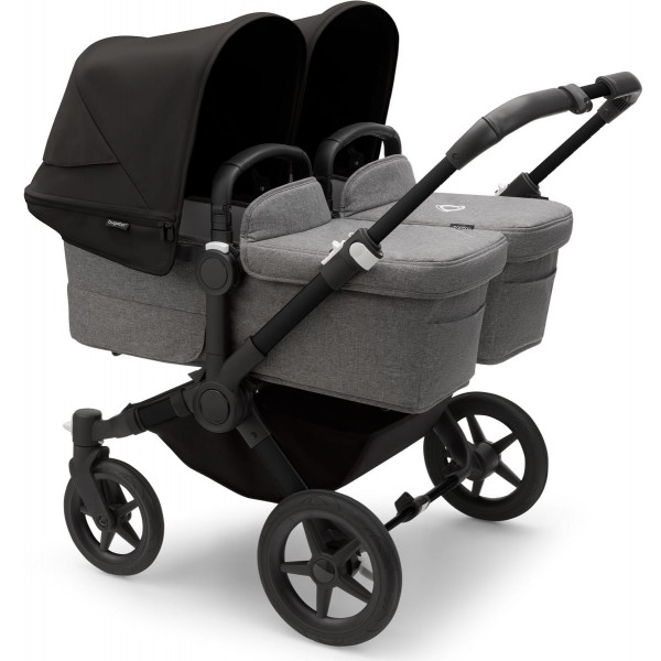 Bugaboo Donkey 5 Twin Black | Grey Melange