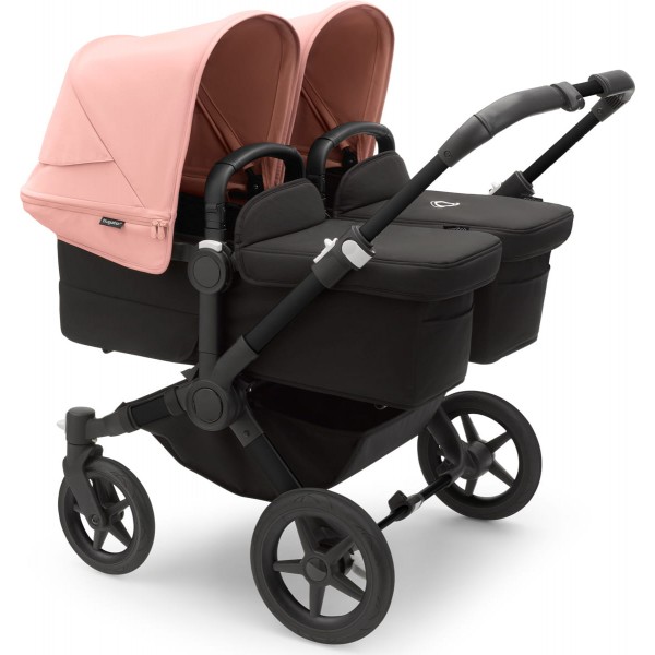 Bugaboo Donkey 5 Twin Black/Black | Morning Pink