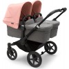 Bugaboo Donkey 5 Twin Grey/Black | Morning Pink