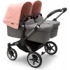 Bugaboo Donkey 5 Twin Graphite/Grey Melange | Morning Pink