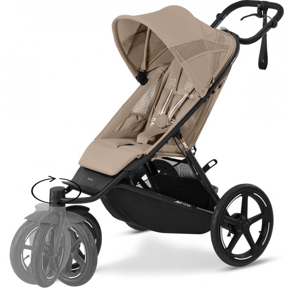 Cybex Avi Spin - lahek otroški voziček za tek| BLK Almond Beige