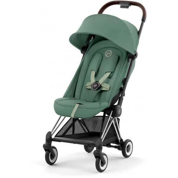 Cybex COYA Otroški voziček | Leaf Green (Chrome Dark Brown)