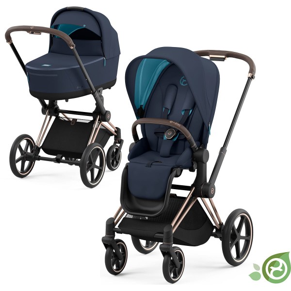 Cybex PRIAM 4.0 Komplet Otroški voziček | Eco/Conscious Dark Navy