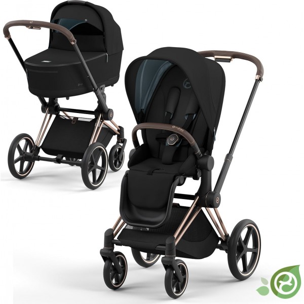 Cybex PRIAM 4.0 Komplet Otroški voziček | Eco/Conscious Onyx Black