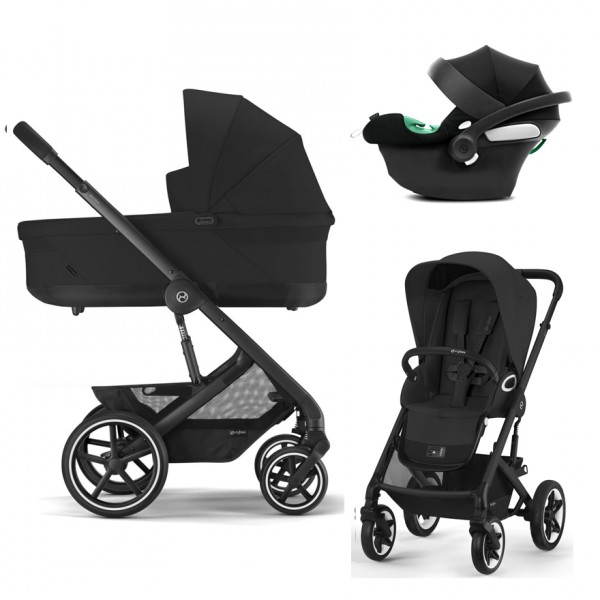 Cybex Talos S Lux 2.0 - Terenski voziček 3v1 + Aton B2 | Moon Black