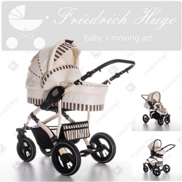 Friedrich Hugo Monaco 3v1 Beige Stripes