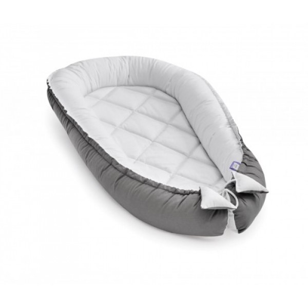 Gnezdece Jukki COMFORT Gray and White quilted