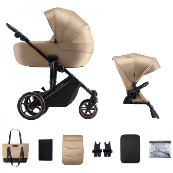 Kinderkraft Prime 2 Otroški voziček | Sandrose Beige